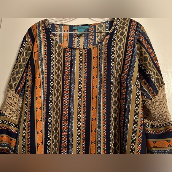 NWOT TURQUOISE HAVEN BOHO TOP SIZE LARGE - Picture 4 of 4